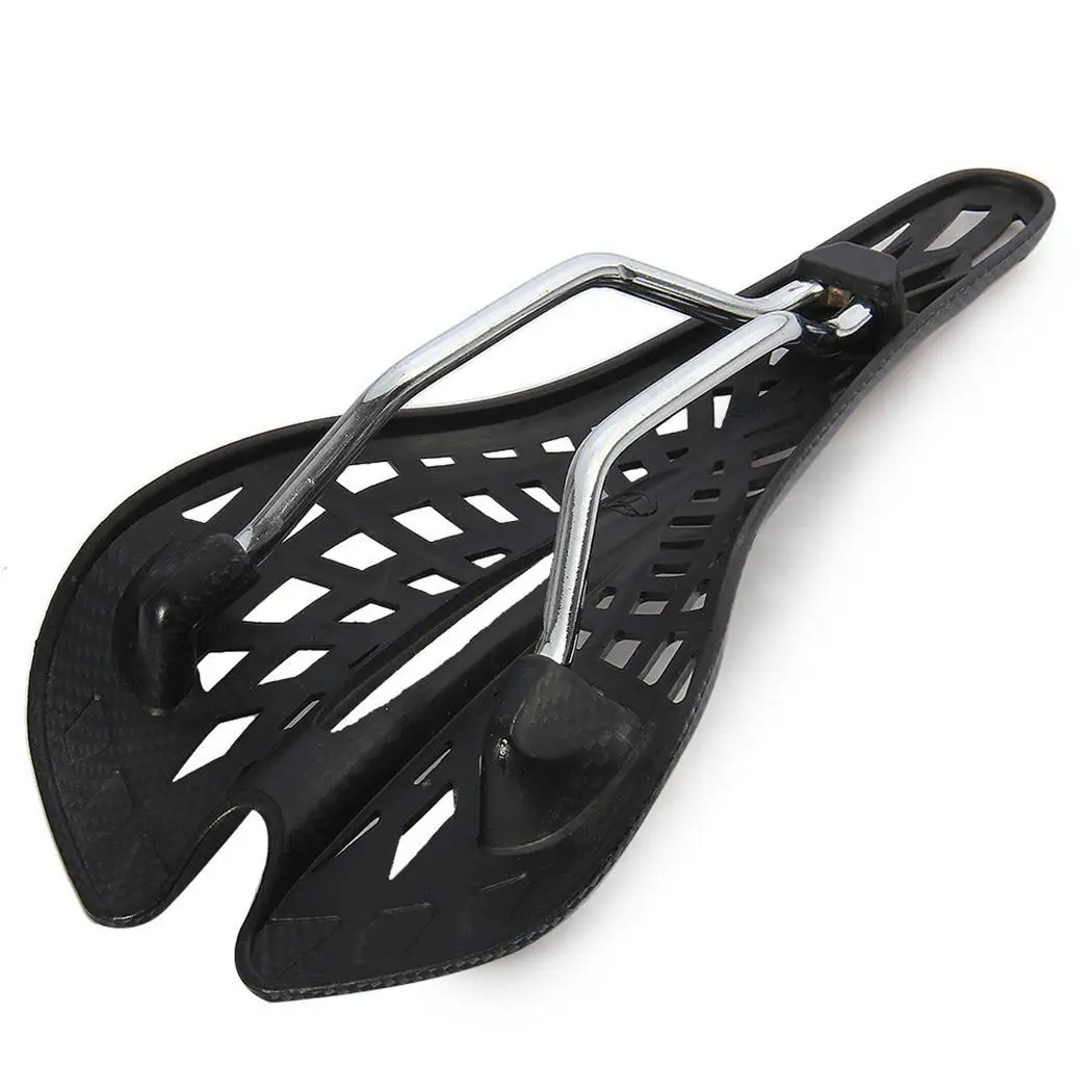 Unisex Hollow Mountain Bicycle Saddle Seat Out Dark Gray Parts | Спорт и развлечения