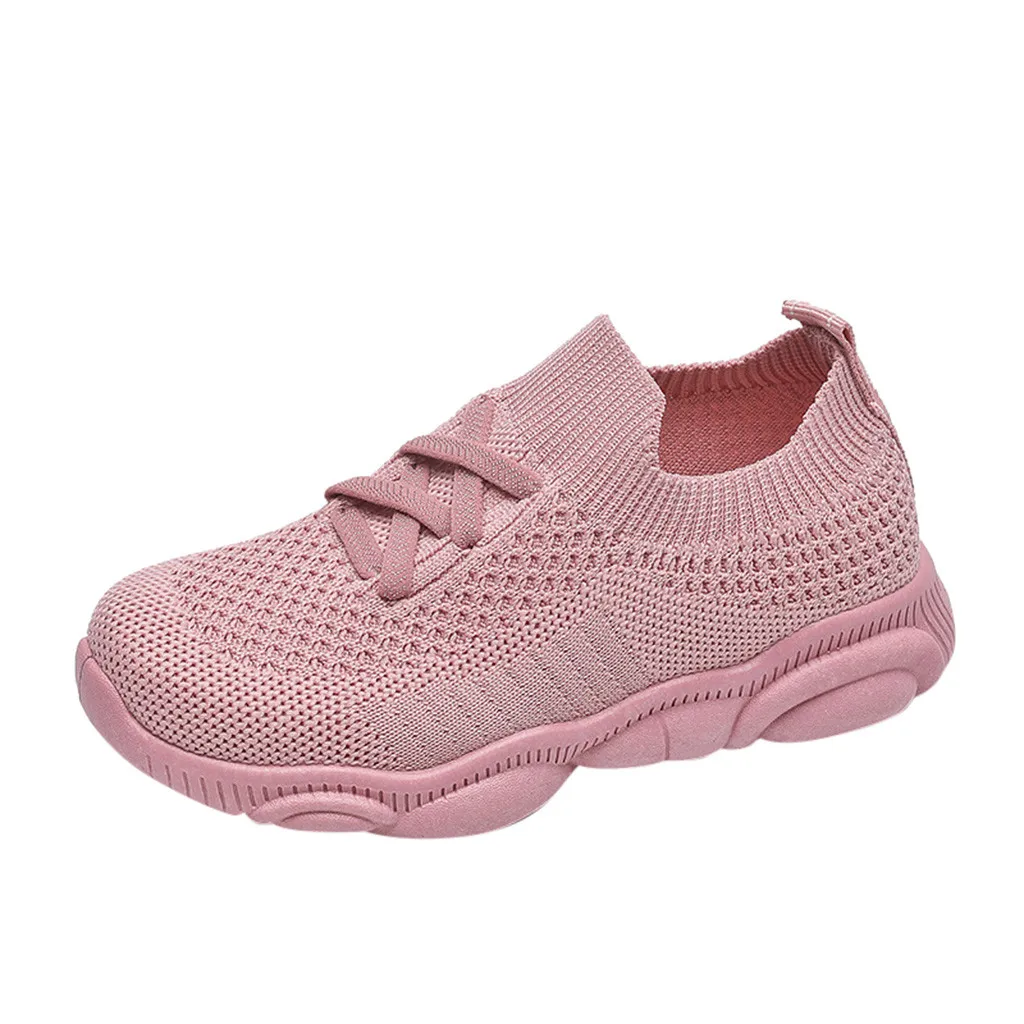 Для малышей и детей постарше кроссовки детские с мягкой подошвой однотонные на