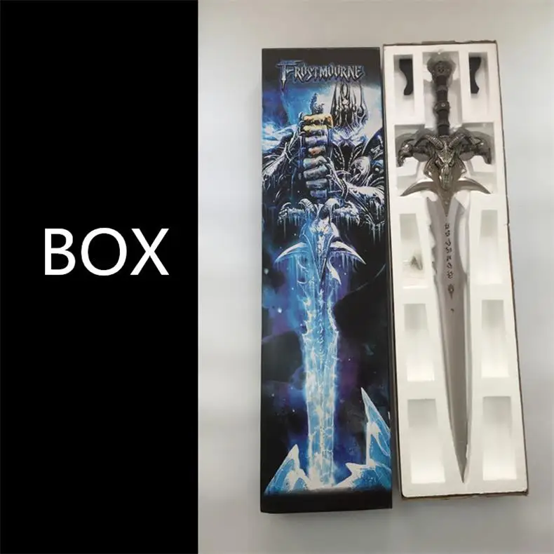 Металлический Косплэй оружие Frostmourne меч модель бесшовного Изделия из металла 120