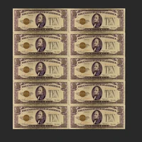 24k gold foil banknotes gold plated 1928 usa bill 10 dollar collection currency money best decor gift
