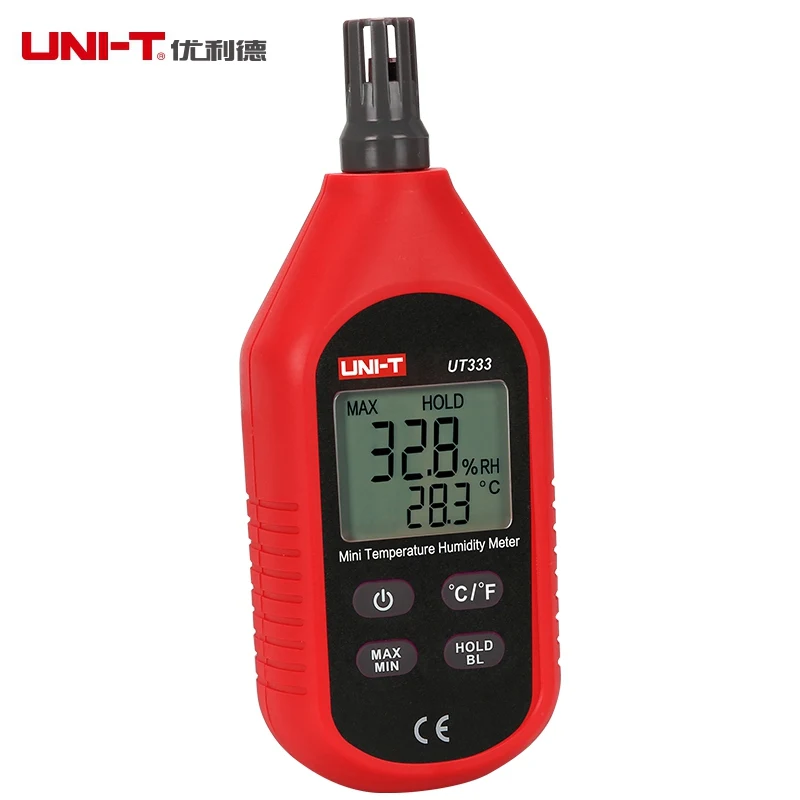 Мини UNI T UT333 цифровой C/F термометром и гигрометром декоративные часы для