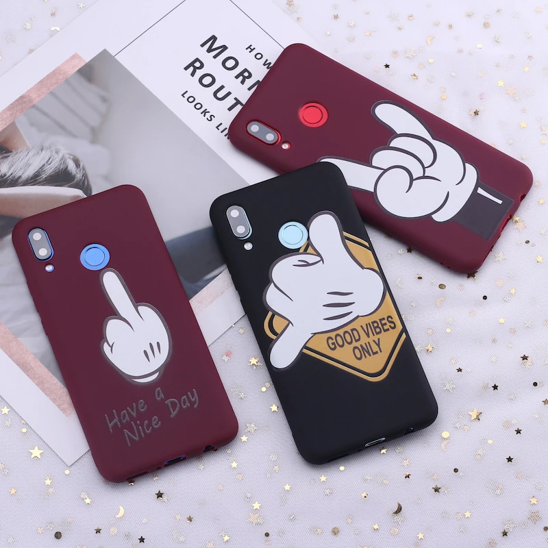 Силиконовый чехол для телефона Xiaomi Mi Redmi Note 5 6 7 8 9 lite Pro Plus с мультяшным знаком Love
