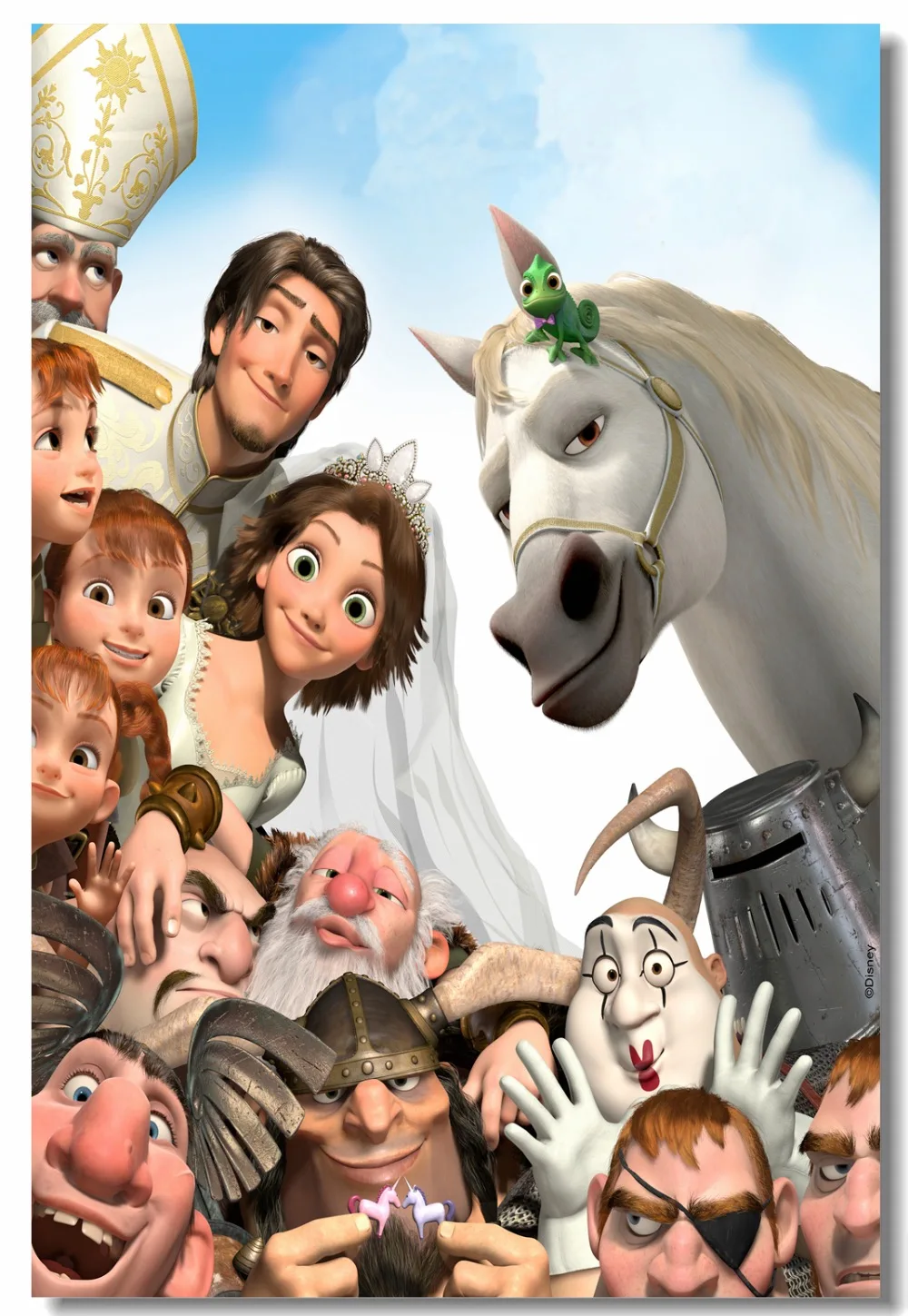 Настенная роспись на холсте спутанный плакат Ever After Рапунцель наклейки стену