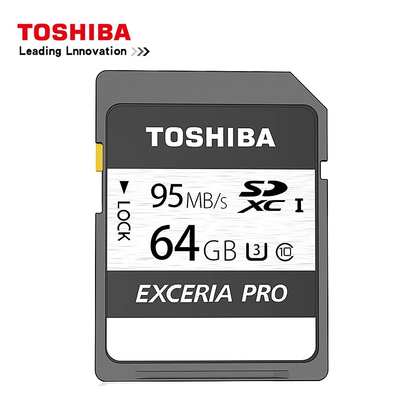Toshiba высокоскоростная sd-карта 32G/64G/128GB флэш-карта памяти камера 4K SDXC U3 цифровая