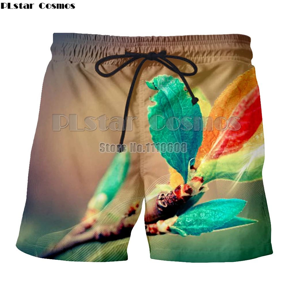 

PLstar Cosmos New arrivals Men's shorts summer cool seaside beach shorts 3d unisex print colorful short pants