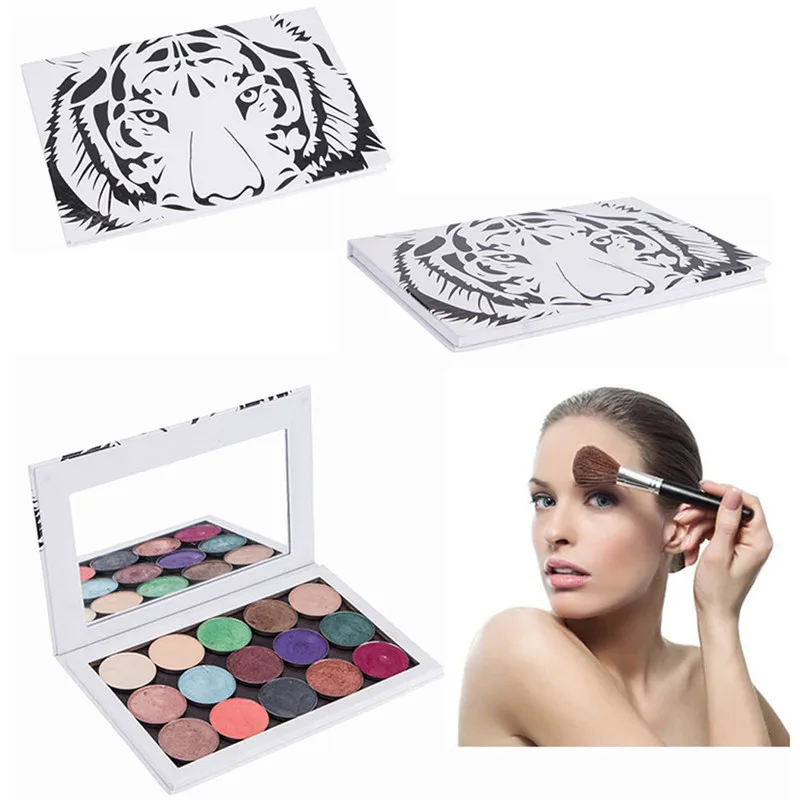 2017 г. модная Магнитная Палитра с тигровым узором черная палитра для макияжа