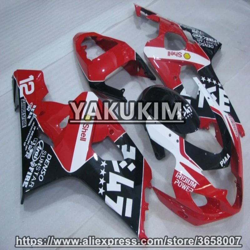 YAKUKIM из АБС-пластика инъекции комплект обтекателей для Suzuki GSXR600 GSXR750 K4 04-05 год 2004 2005 GSXR-750 600 K4 04 05 Обтекатели для мотоциклов