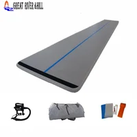 cheap outdoor inflatable air training track tumbling gym mat at home with free pump 5m x 1.8m x 15cm