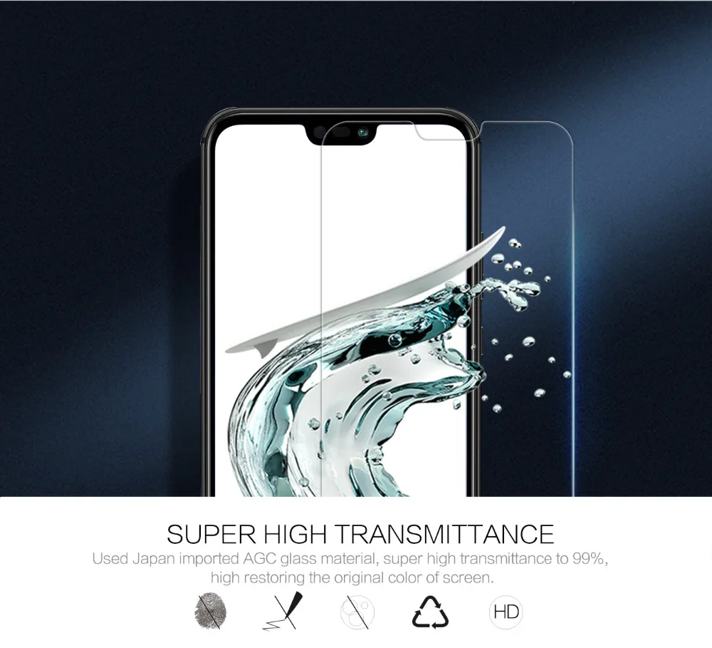 Пленка Nillkin из закаленного стекла для HUAWEI P20 Lite /Nova 3E Amazing H + Pro Nano Противоударная