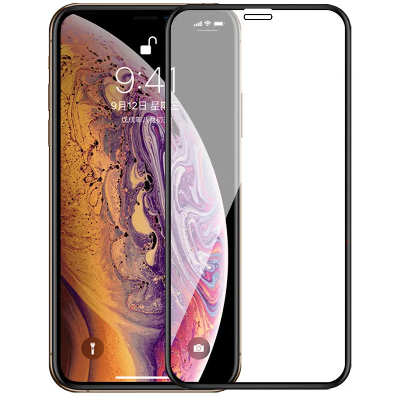 6D de vidrio templado para iPhone Xr X Xs Max Protector pantalla en protectora vidrio|Защитные стёкла и плёнки для