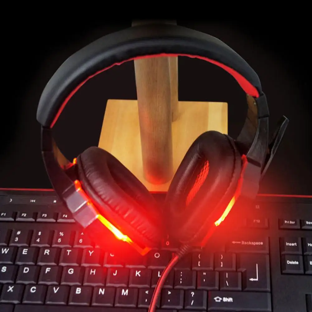 CUJMH PC780 Headphone for Computer Earphone Cool Glowing with Microphone computer PC Gamer Stereo | Электроника