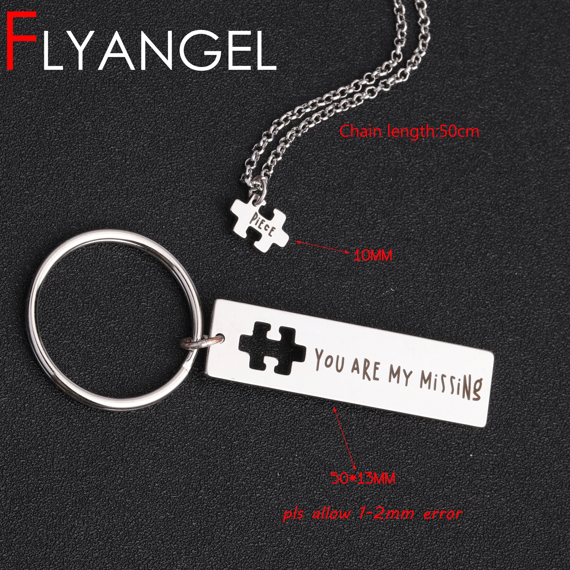 FLYANGEL 1 комплект модная головоломка ожерелье брелок парные подарки для влюбленных