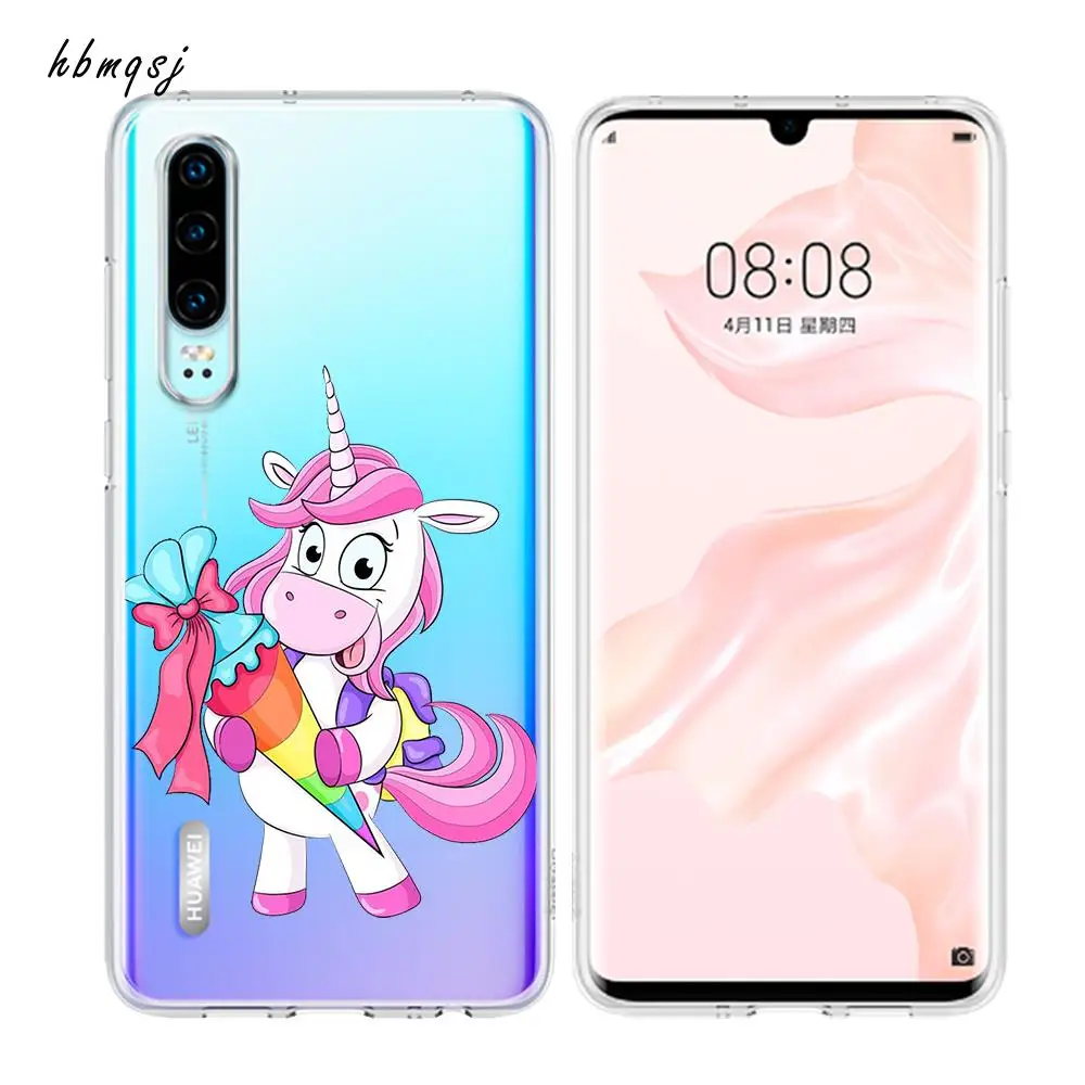 Чехол для huawei p20 lite силиконовый мягкий чехол с милым мультяшным Микки