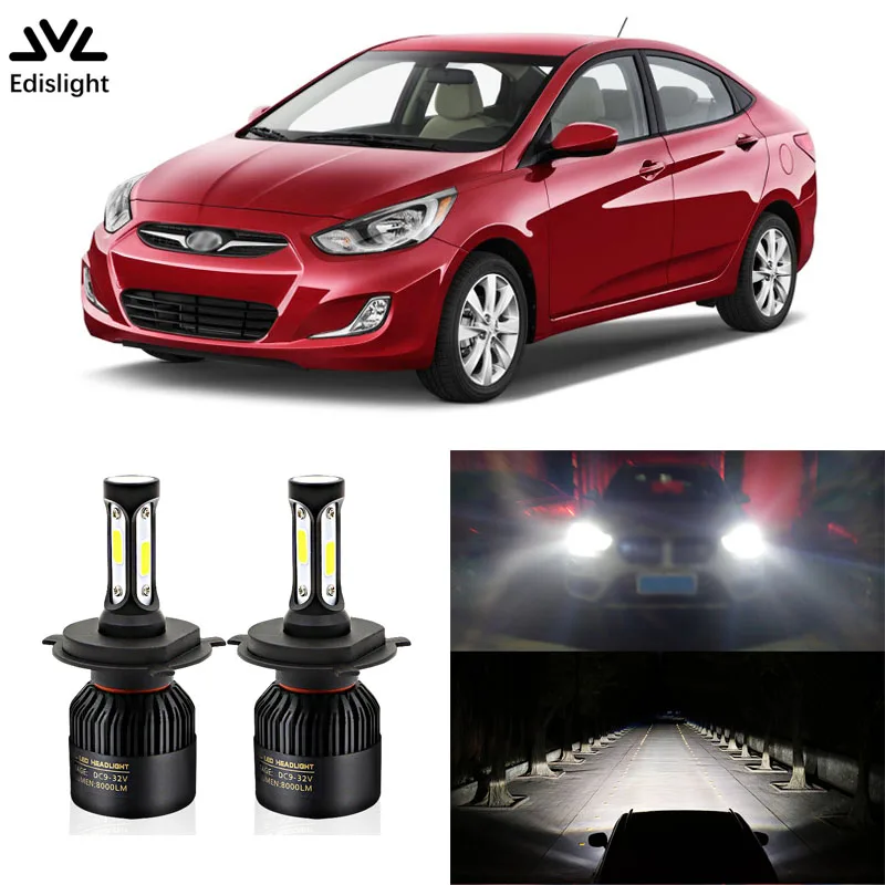 Светодиодный светильник Edis высокой мощности 72 Вт 8000 лм для передних фар HYUNDAI Accent