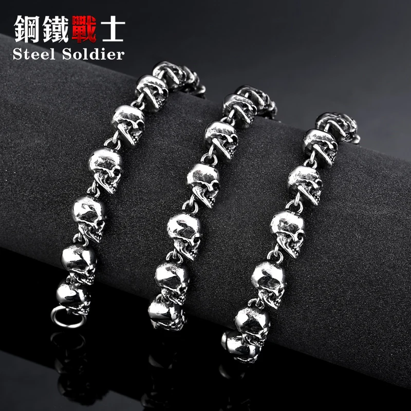 Мужской кулон в виде черепа украшение из нержавеющей стали солдата|jewelry saphire|jewelry