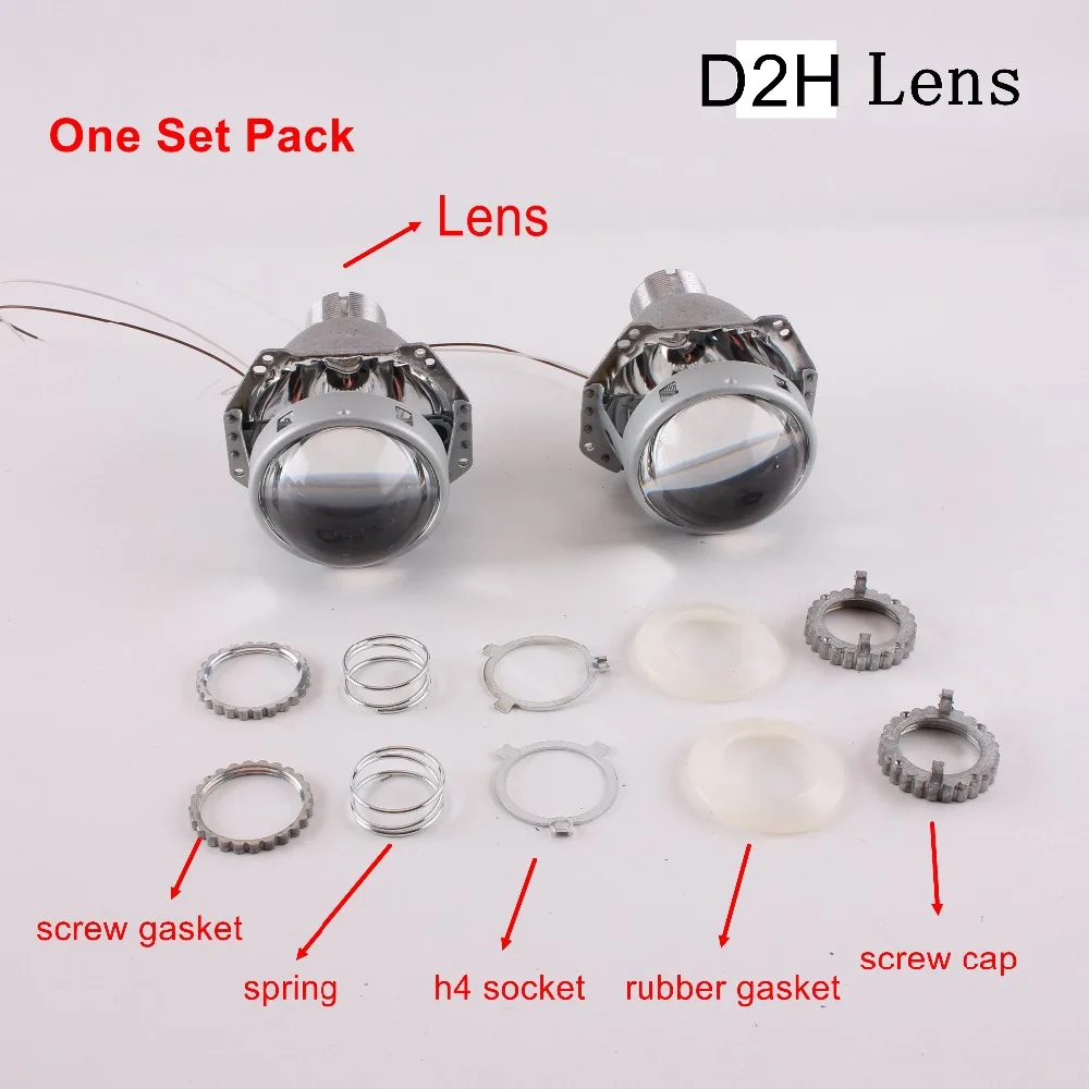 2 шт. 3 0 дюйма Bi xenon Hella 3R 5 Объектив для проектора HID D1 D2 D3 D4 D2H Универсальный
