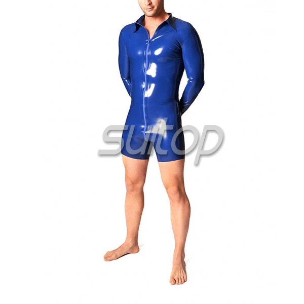 

latex rubber Bodysuits Teddies with long sleeves in 0.6mm thickness