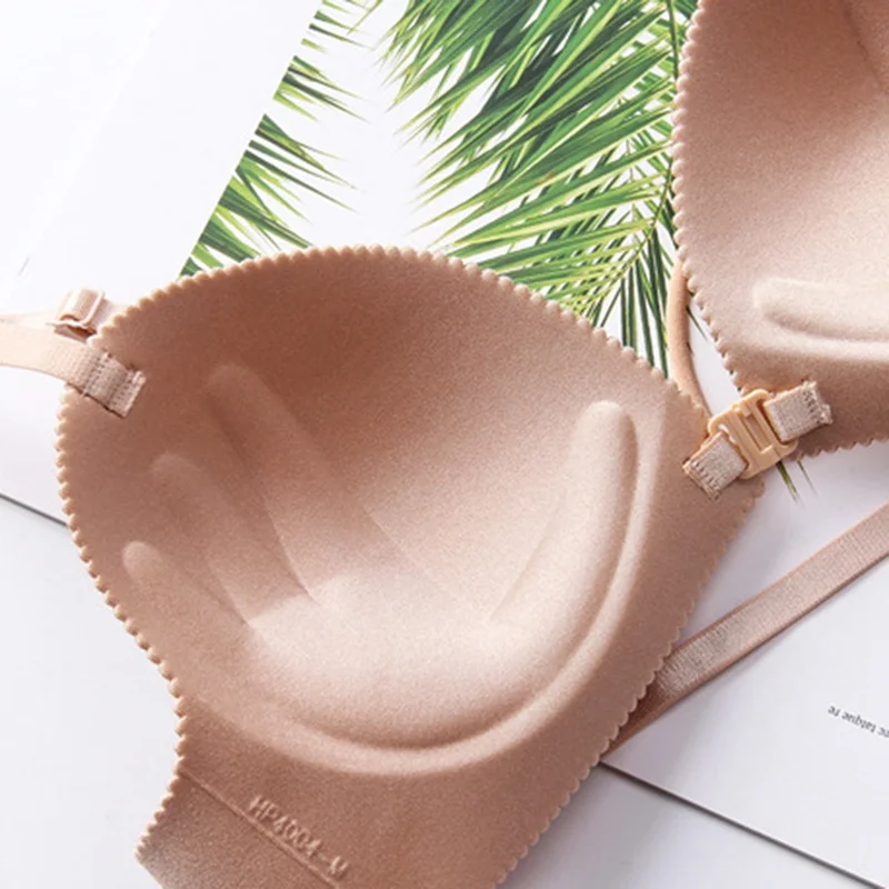 Для женщин двойной плечевой ремень спереди бюстгальтеры с пряжками регулируемые