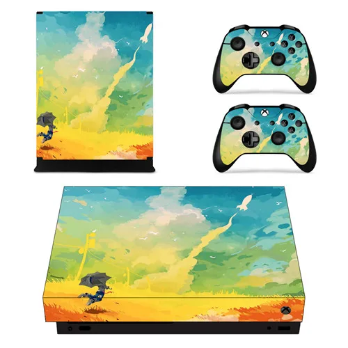 YSX1X1712 Grand Theft Auto V GTA 5 лицевой панели кожи консоли и наклейка на контроллер для Xbox One X консоли+ кожаная наклейка на контроллер - Цвет: YSX1X1712