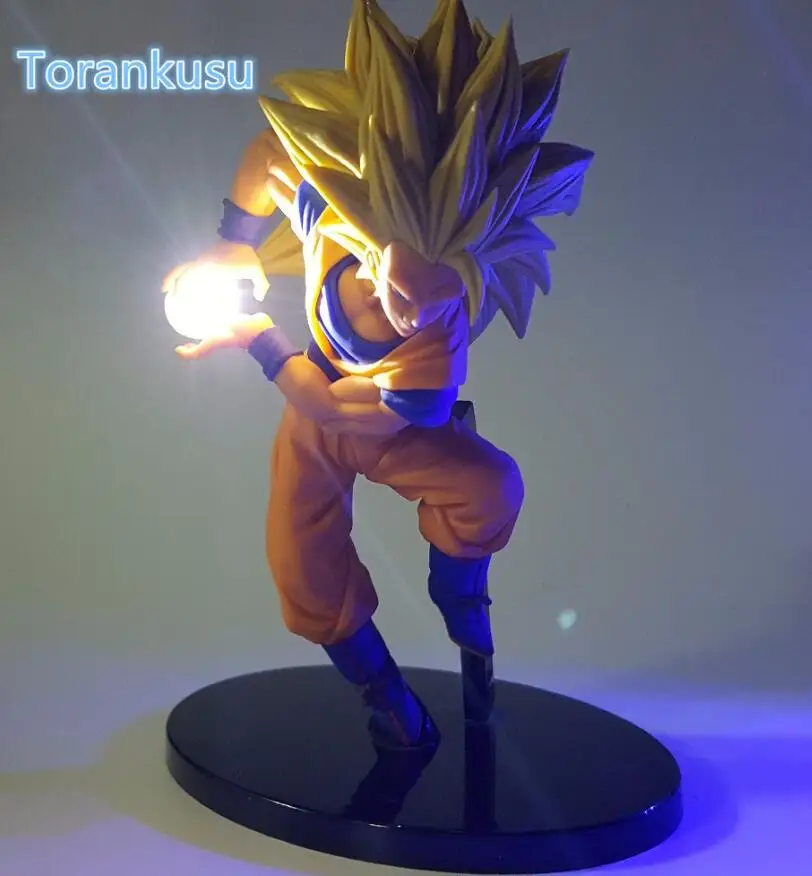 White LED Dragon Ball Z фигурку Сон Гоку камехамеха светодиодные DIY Дисплей игрушка esferas дель дракона Фриза игрушка DBZ+ свет diy09 - Цвет: White LED