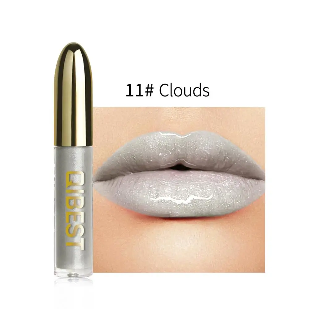 28 Colors Long Lasting Moisturizer Glitter LipGloss Tint Cosmetics Nutritious Shimmer Liquid Lipstick Beauty Lips Makeup maquiag - Color: 11