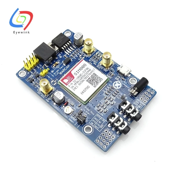 SIM808 модуль GSM GPRS GPS макетная плата IPX SMA с антенной для Raspberry Pi Поддержка 2G 3G 4G SIM