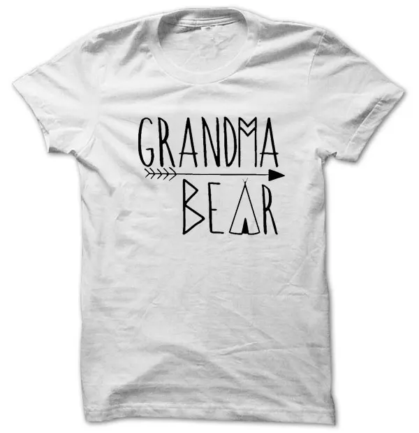 Футболка с изображением медведя женская футболка надписью Grammy granny Baby Shoulder Reveal Mom
