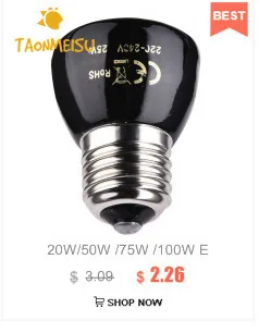 20 W/50 W/75 W/100 W E27 инфракрасной Керамика животное отопление лампа светильники для Черепаха Ящерица паук ящик для рептилий теплые освещения