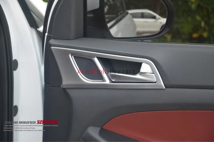 ABS аксессуары для HYUNDAI TUCSON 2015 2016 хромированная внутренней дверной ручки Обложка