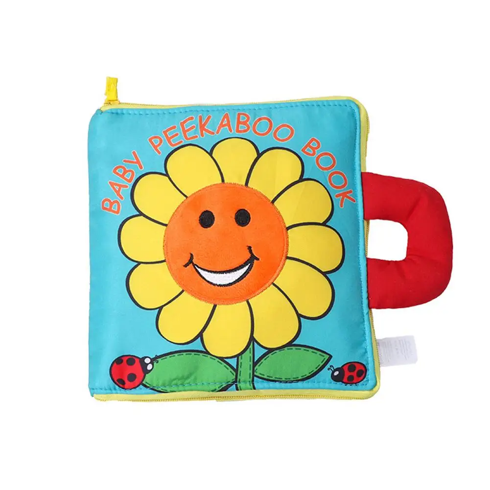 

Cartoon Baby Cloth Book Tear Resistant Washable No-fading Book Sunflower Book for Children