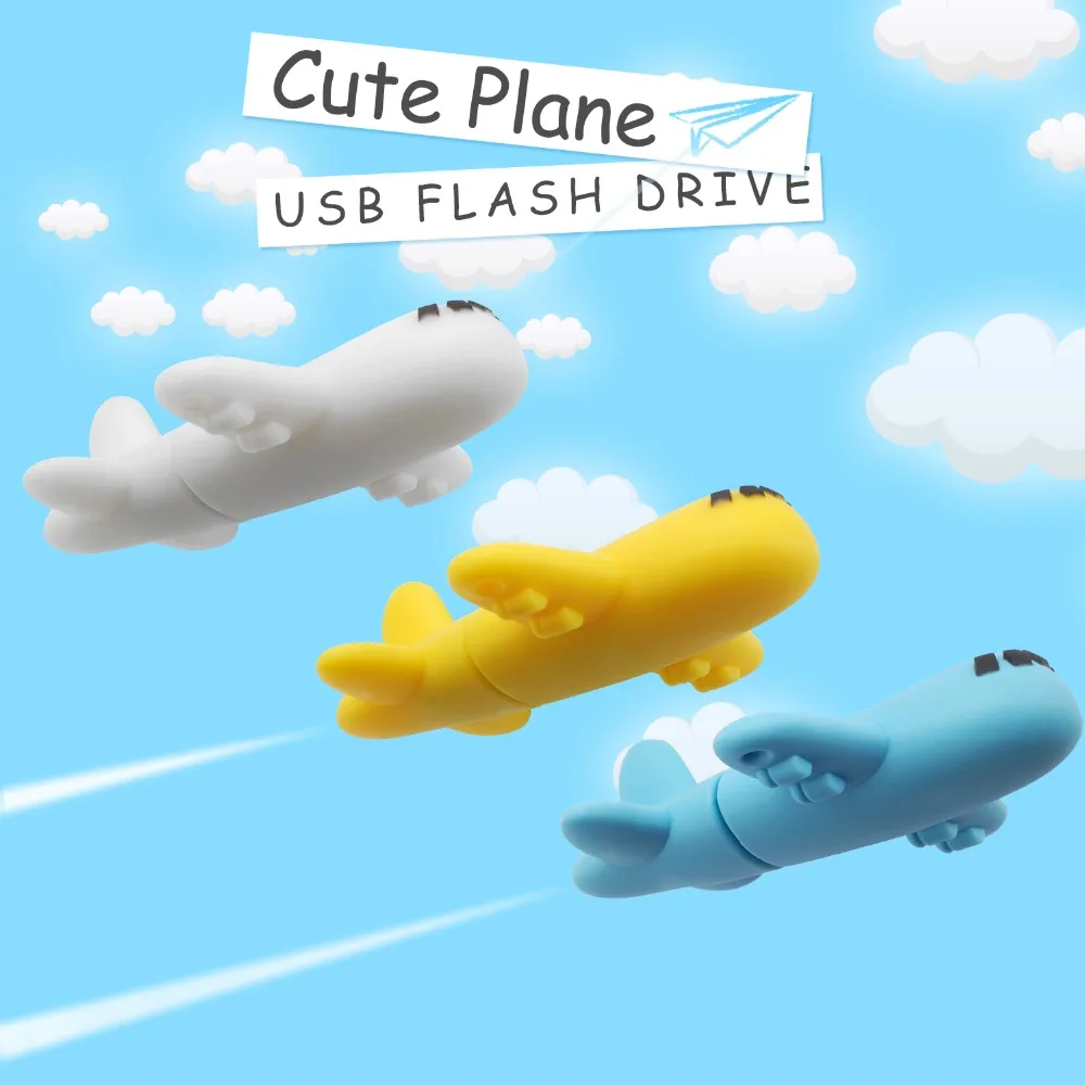 Флеш накопитель LEIZHAN USB2.0 в форме самолета флеш 64 ГБ 32 16 8 4 Гб U диск для компьютера