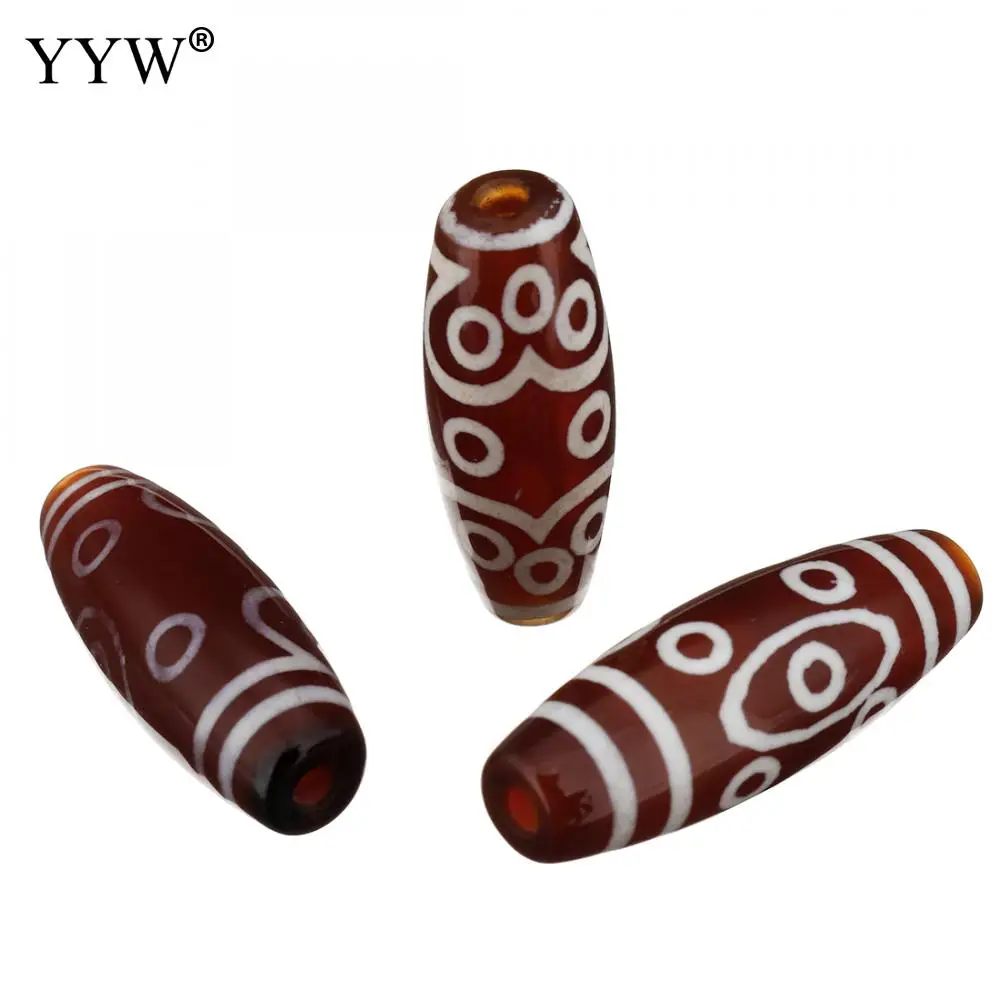 5PCs Ten-Eyed Natural Tibetan Agat Dzi Beads For Making Diy Bracelet Necklace Fashion Jewelry Accessories | Украшения и