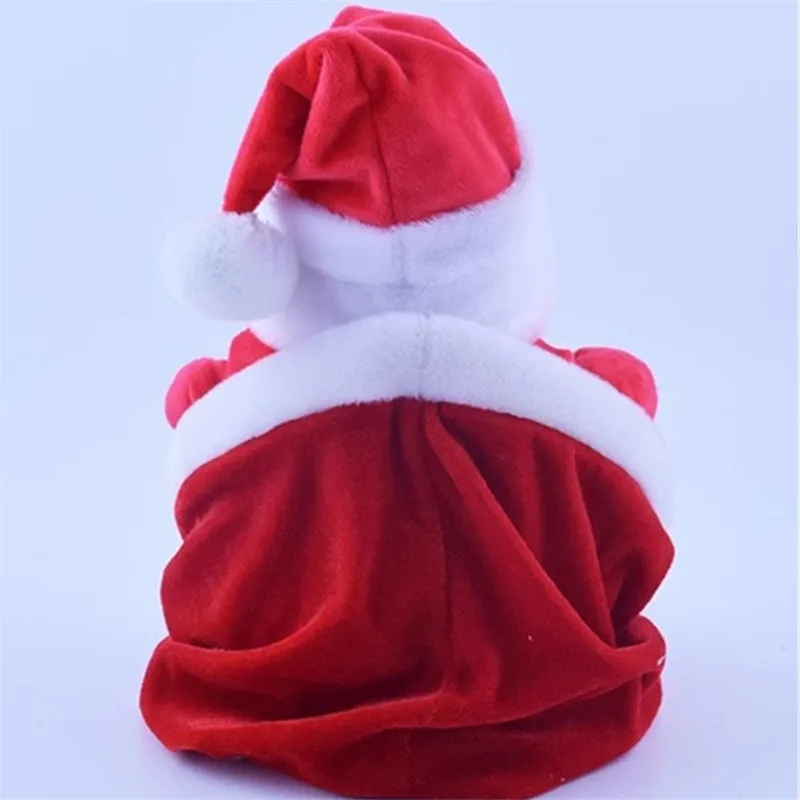 25 см PeekBoo пение Санта Клаус Электрический плюшевые куклы мягкие Kriss Kringle Hide Seek музыкальный интерактивная игрушка подарок для Рождество