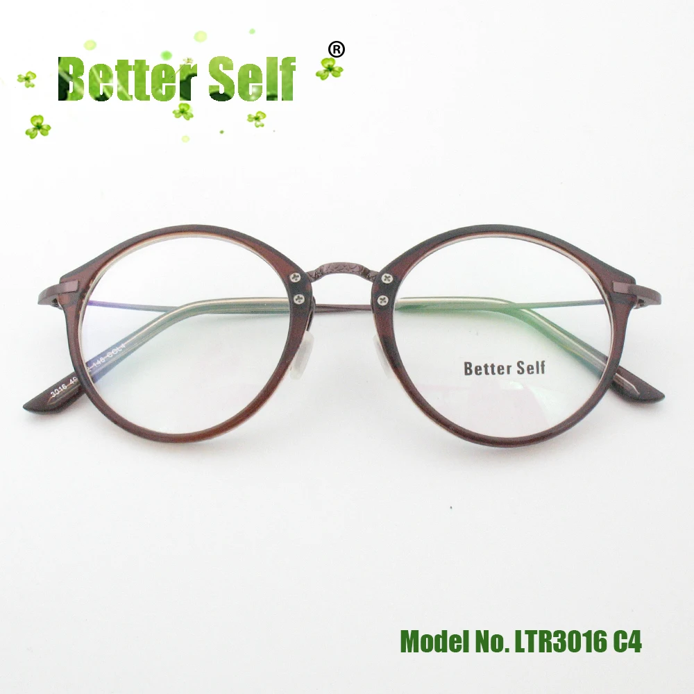 Круглые очки Ретро рамка мужчины могут сделать компьютер Lentes PC Opticos Mujer металлические очки с дужками женщины беттер Селф сток LTR3016