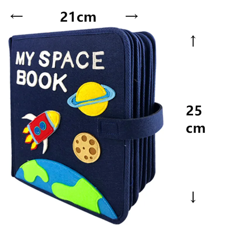 Finished Book Ручной работы My Space книги для раннего развития со СПИДом история книги DIY ремесла исследовать космическая игрушка книжка-картинка комплект книга для малыша - Цвет: Finished Book