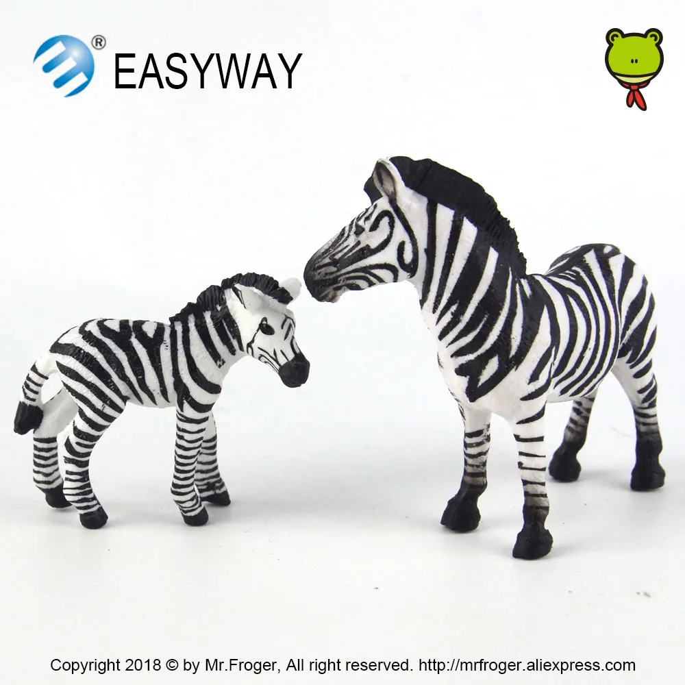 EASYWAY реальная жизнь зебра модель животного детский зоопарк подарок мини детские