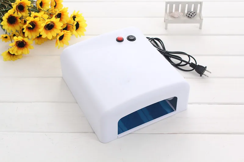 Белая УФ-лампа для ногтей 1 шт. 36 Вт лампа быстрой сушки гель-лака 4 365nm лампы