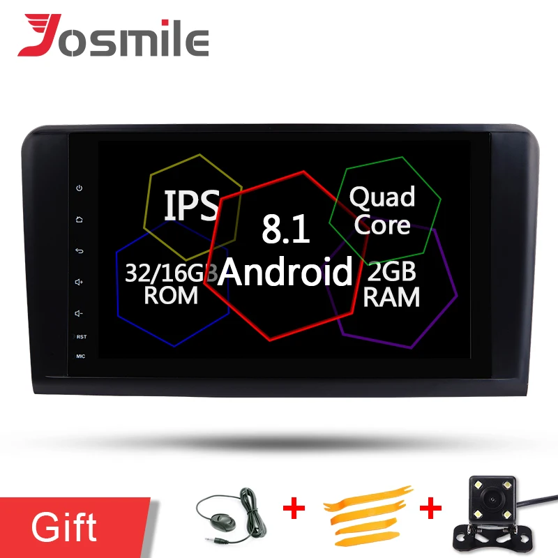 Для Mercedes/Benz/ML/GL CLASS W164 ML350 ML500 GL320 автомобильный gps-навигатор Android 8 1 четырехъядерный