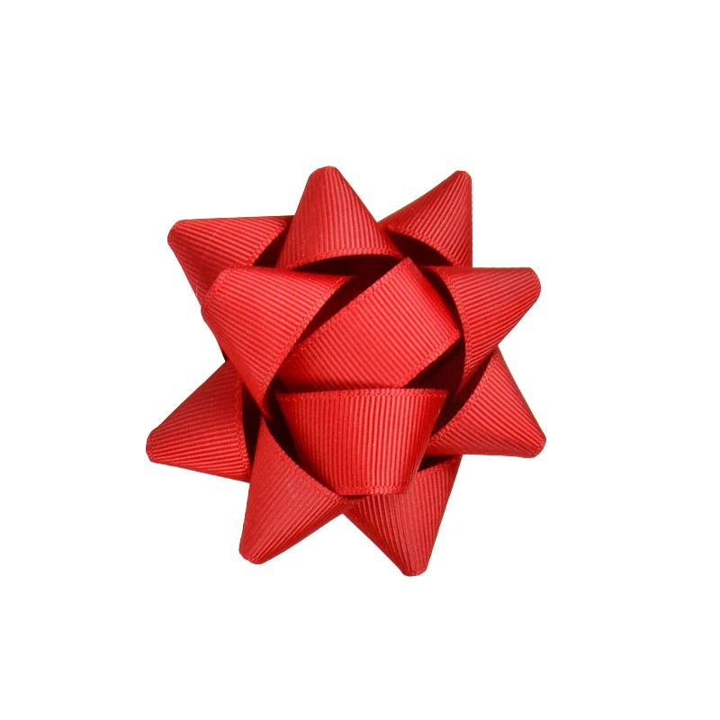 grosgrain scarlet260 YAMA звезда с декоративным цветочным рисунком и ленточной перемычкой под пальцы 19 мм 3/" дюймов 20 шт./пакет Диаметр 8,5 см набор «сделай сам» для Свадебные украшения ленты подарки ремесла - Цвет: grosgrain scarlet260