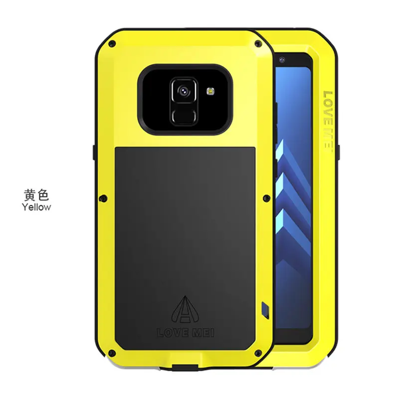Металлический чехол для samsung A8 чехол противоударный полный корпус сверхмощный защитный чехол для samsung Galaxy A8 Plus чехол