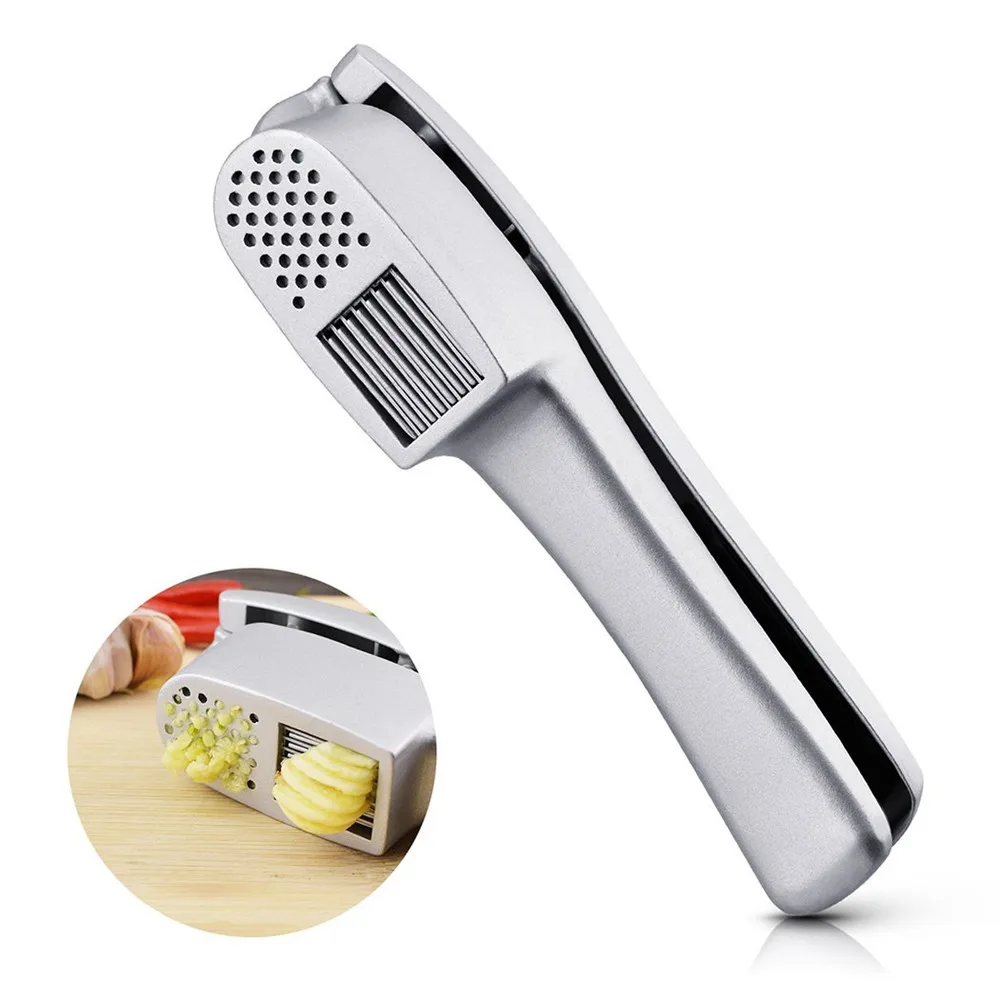 Чеснок Пресс и слайсер 2 в 1 Алюминиевый чеснок имбирь мясорубка ломтерезка с