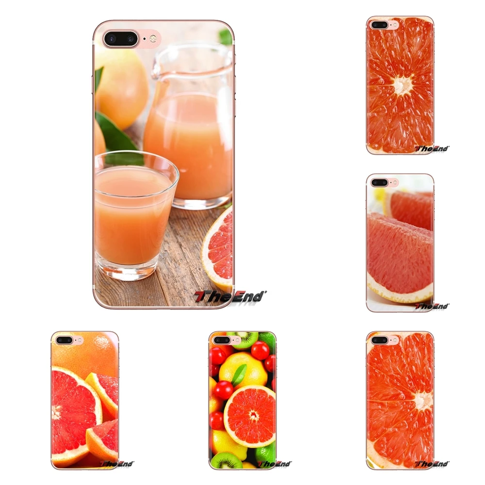 Food Wallpaper Grapefruit Silicone Phone Cover Bag For Huawei Nova 2 3 2i 3i Y6 Y7 Y9 Prime Pro GR3 GR5 2017 2018 2019 Y5II Y6II |