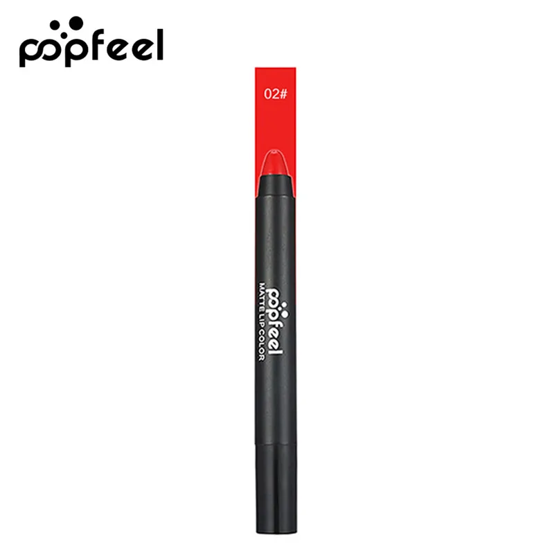 Popfeel, брендовая матовая губная помада, карандаш для губ, косметика для красоты, матовая губная помада, карандаш, Сексуальная Дамская косметика, бальзам для губ