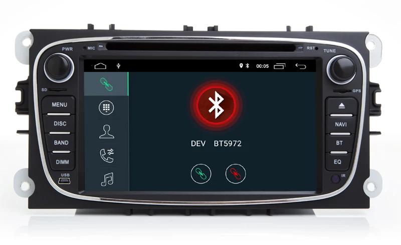 Двойной Din 7 ''Android 9 0 четырехъядерный автомобильный DVD GPS плеер для FORD Focus Mondeo C MAX