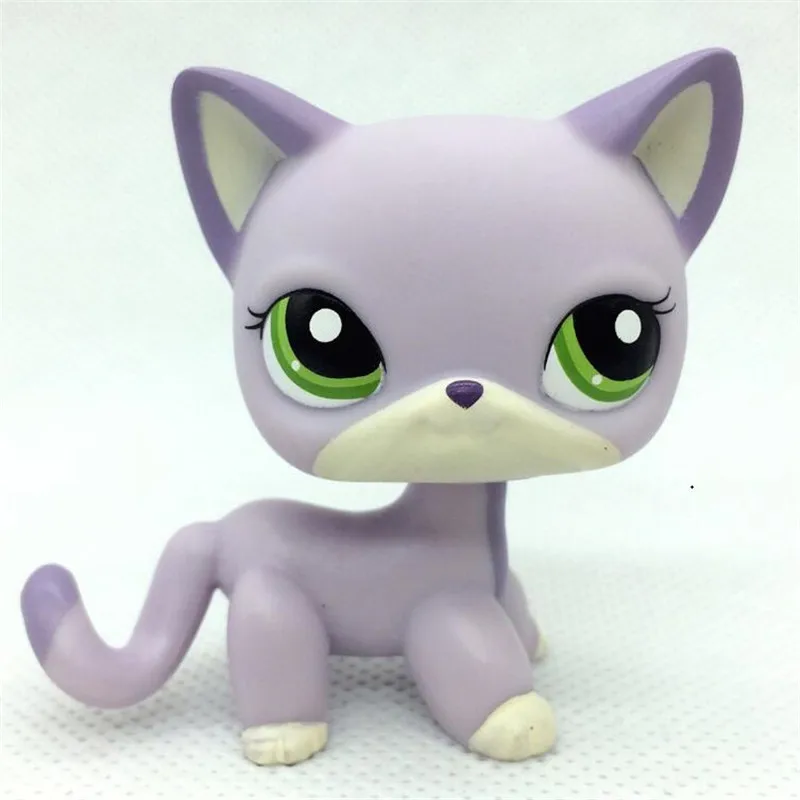 Магазин домашних животных Lps игрушки стоят маленькие короткие волосы кошки #2291