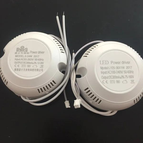 Адаптер питания 8 24x1W/25 36W 5 шт./лот светодиодный трансформатор для потолочного