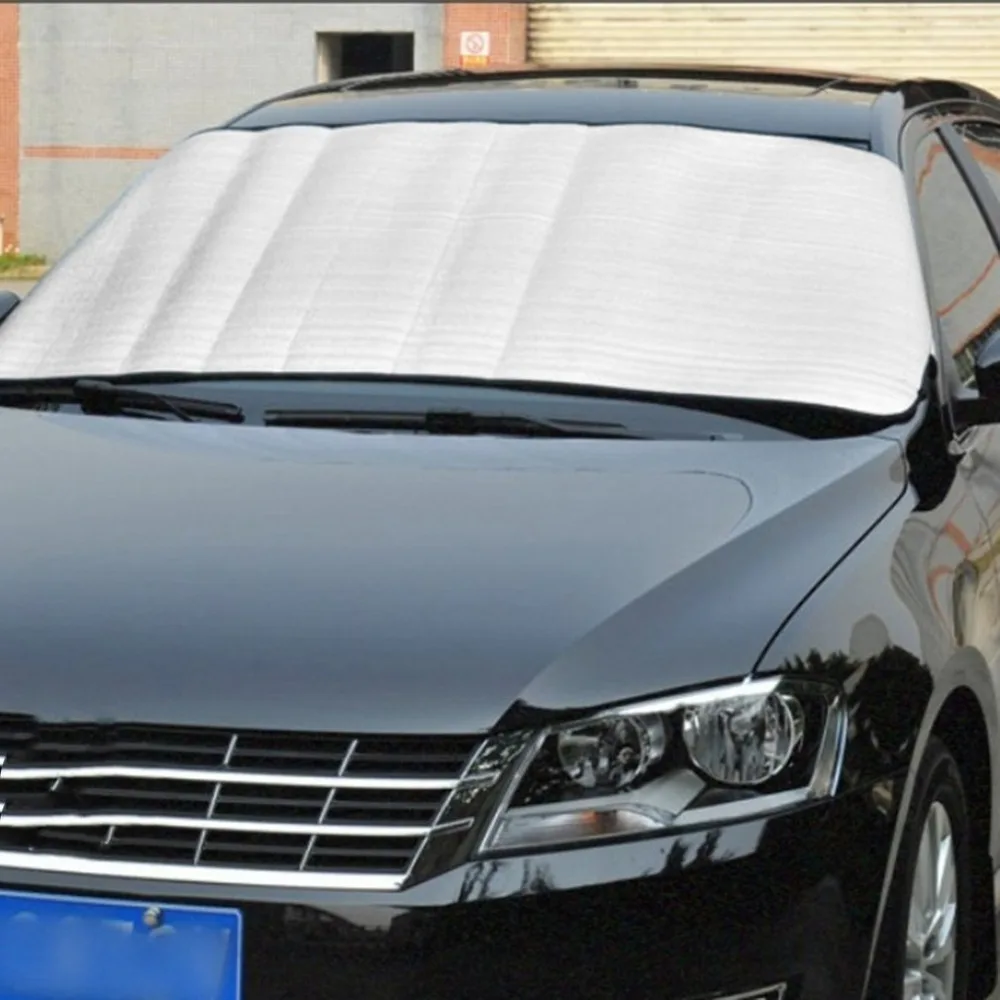 Универсальный автомобильный чехол на лобовое стекло зимний ледяной мороз защита