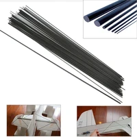 16pcslot carbon fiber rods for rc plane diy tool wing tube quadcopter arm 1mm 1 5mm 2mm 3mm 4mm 5mm 7mm 0 5 meter wholesale