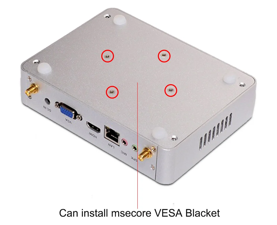 Intel celeron n3150 безвентиляторный mini pc настольный компьютер tv box windows 10 неттопов Окна 8