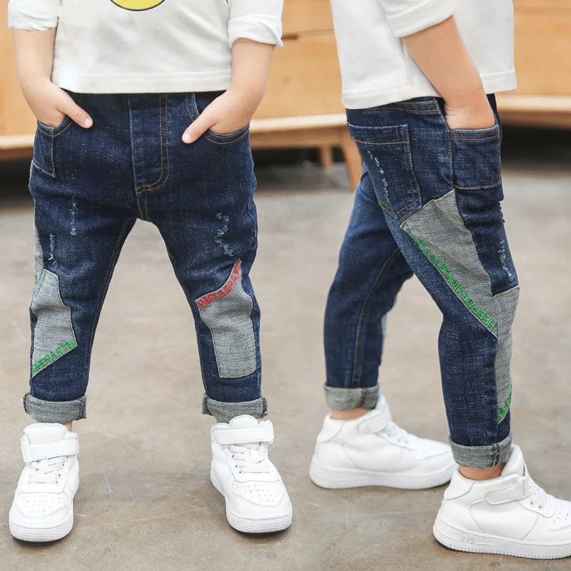 Новинка весна осень 2020 облегающие брюки для мальчиков джинсы|Джинсы| |
